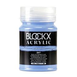 Peinture acrylique fine pot 500ml - Bleu d'outremer clair