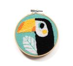 Punch Needle, Toucan - Bleu