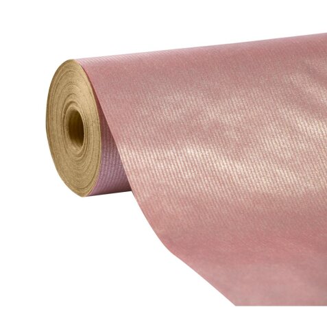 Unicolor, kraft brun 60g, rl 50x0,70m Rose - Rose