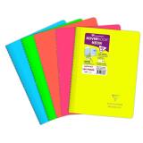 Cahier reliure intégrale enveloppante Koverbook Neon A4 160 pages ligné couverture polypropylène opaque - Assortis