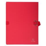 Chemise dos extensible avec rabat papier - 24x32cm - Rouge