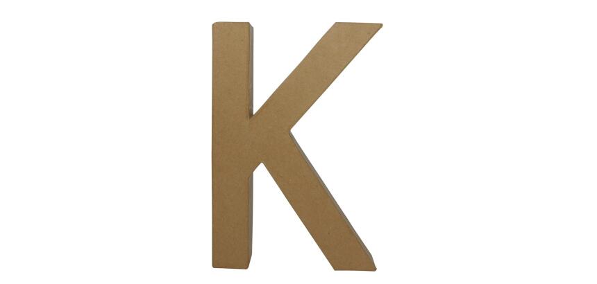 Lettre K fantaisie - Kraft