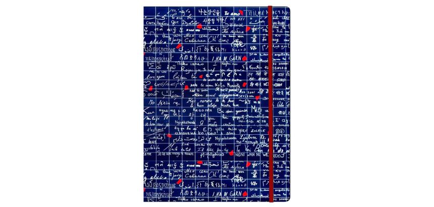 Le Mur des Je t'aime, Chemise à élastique 24x32cm