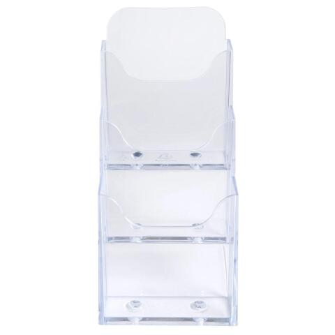 Distribuidor Multiform de mesa para folletos (1/3 de A4) (3 compartimientos)