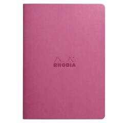 Rhodiarama piqûre textile A5 64p dot papier ivoire 90g - Lilas