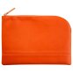 Rhodiarama pochette zippée en simili cuir - taille M (16x22 cm) - Tangerine