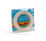 Adhésif double face rouleau 12mmx25m - Blanc