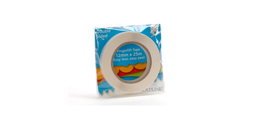 Adhésif double face rouleau 12mmx25m - Blanc