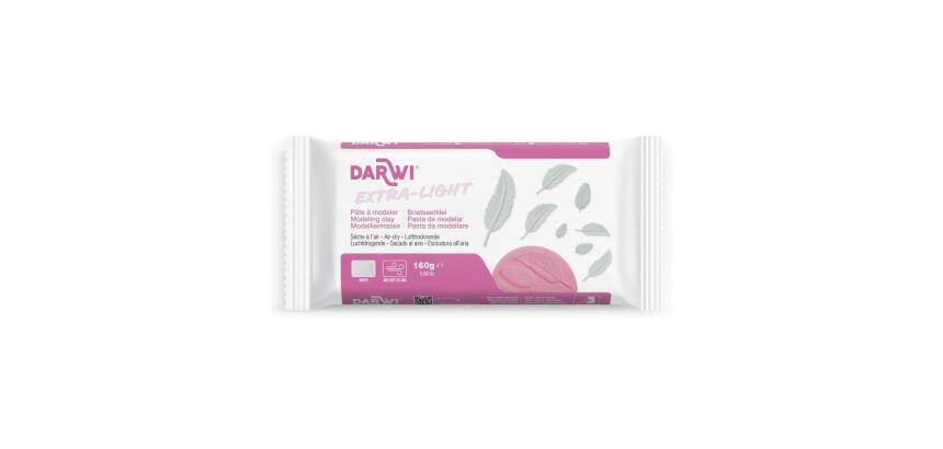DARWI Pain de 160 g de pâte auto-durcissante EXTRA LIGHT blanche - Blanc