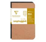 Set de 2 carnets piqûre Age Bag 7,5x12cm 48 pages ligné Couleurs assortis - Assortis