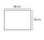 Barquette de 400 sets de table papier gaufré recyclé 80g/m2, Bavière - Format 30x40cm - Bavière