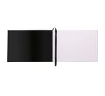 Rhodia Touch Watercolor Book, papier grain fin 100% coton 300g - A5 paysage, 40 pages - Noir