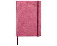 CUIRISÉ Carnet souple A5, 144 pages lignées - Cerise