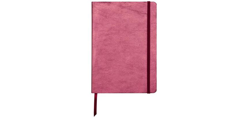 CUIRISÉ Carnet souple A5, 144 pages lignées - Cerise