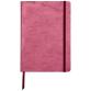 CUIRISÉ Carnet souple A5, 144 pages lignées - Cerise