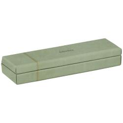 Rhodiarama plumier simili cuir italien 21x5,5x3 cm - Céladon
