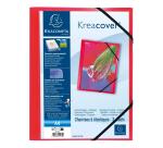 Chemise à élastiques 3 rabats polypropylène translucide Krea Cover - A4