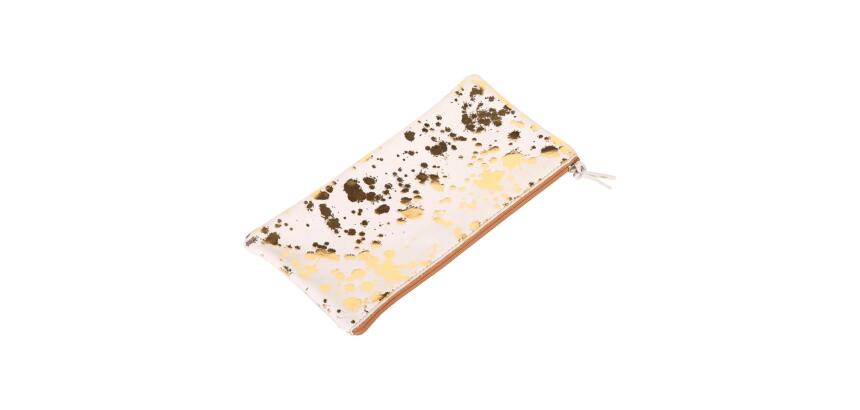 COSMICUIR LISSE Trousse plate 22x11cm - Doré