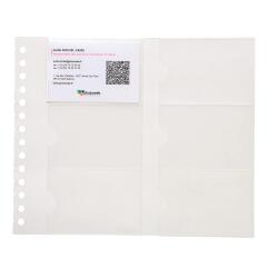 Exacompta Exactive ExaCard Business Card Medium Refill Sheets - Crystal