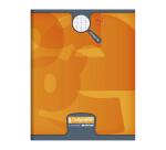 Cahier piqué 8000 CARTE 17x22 cm 60 pages grands carreaux 90 g - Assortis