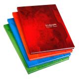 Cahier brochure rembordée rigide 7000 24x32 cm 192 pages grands carreaux 70 g - Assortis