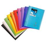 Carnet dessin/croquis reliure intégrale enveloppante Koverbook A6 100 pages papier blanc 125 g couverture polypropylène transparent - Assortis
