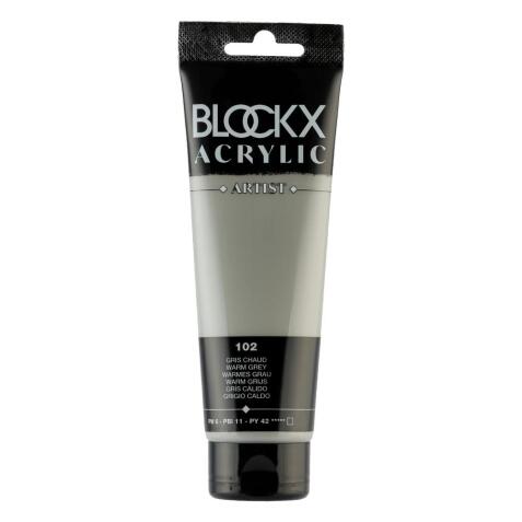Peinture acrylique fine tube 120ml - Gris chaud