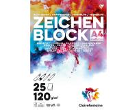 Bloc Zeichenblock encollé 25F A4 120g