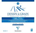 Dessin à Grain bloc collé 30F 21x21cm 180g