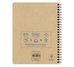 Project book Uninotes carnet recyclé reliure intégrale A5+ 160 pages détachables ligné + 3 intercalaires - Assortis