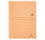 Paquete de 10 Subcarpetas con ventana SUPER 160 g/m2 Exacompta - Colores surtidos