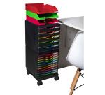 Set à roulettes pour modulos Roller set Office - Noir