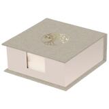 Inspire, Bloc cube, Toile du Marais, 11x11x4cm contenant 300 feuillets unis 9,8x9,8 cm