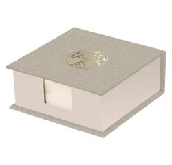 Inspire, Bloc cube, Toile du Marais, 11x11x4cm contenant 300 feuillets unis 9,8x9,8 cm