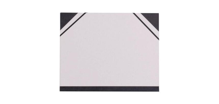 Carton à dessin Brut à élastiques 26x33cm - Gris