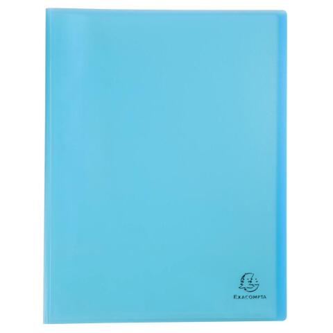 Carpetas de fundas polipropileno Chromaline Pastel semi-rígido 5/10º - (Vistas: 80 Fundas: 40) - 24x32 cm para A4 - Azul pastel
