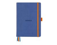 Rhodiarama Goalbook rembordé rigide A5 240 pages dot papier ivoire 90g - Saphir