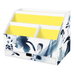 Inkebana, Porte lettres avec tiroir 24x16x18 cm - Multicolore