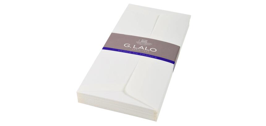 25 enveloppes DL (110x220mm)Vergé doublées adhésives