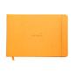 Webnotebook A5 paysage 192 pages uni papier ivoire 90g fermeture élastique - Orange