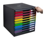 Cassettiera Modulo Iderama 10 cassetti con serratura - Arlecchino glossy