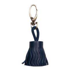 Lawrence CUIR Porte-clés 4x2,5 cm Bleu