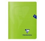 Cahier piqué Mimesys 17x22cm 48 pages ligné + marge couverture polypropylène Couleur aléatoire - Assortis