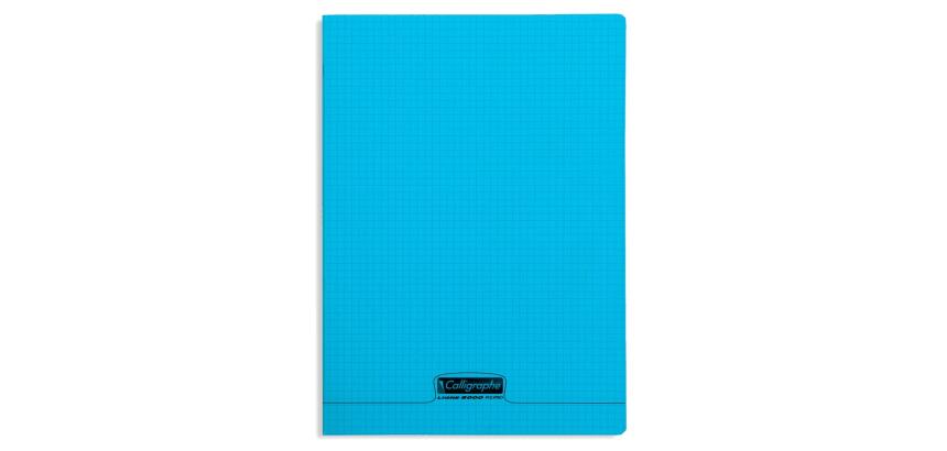 Cahier piqué 8000 POLYPRO 24x32 cm 96 pages petits carreaux 90 g - Bleu