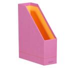 Rhodiarama porte-revues simili cuir italien 10x25x31 cm - Lilas
