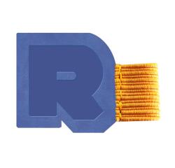 Rhodiarama porte-stylo autoadhésif 4x3 cm pour blocs carnets et agendas - Saphir