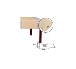 Tête-à-tête en rouleau spunbond, indéchirable et épongeable - 27x0,40m