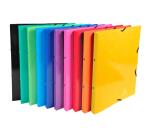 Classeur à élastiques 4 anneaux 15mm Iderama - A4 - Couleurs assorties