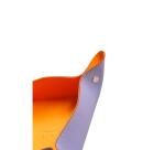 Rhodiarama vide-poche réversible simili cuir italien 12x12x4,5 cm - Iris