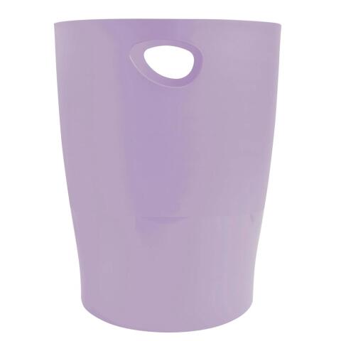 Papelera ECOBIN, 15 Litros + asas, 26,3 x26,3x33,5 cm - Aquarel - Malva